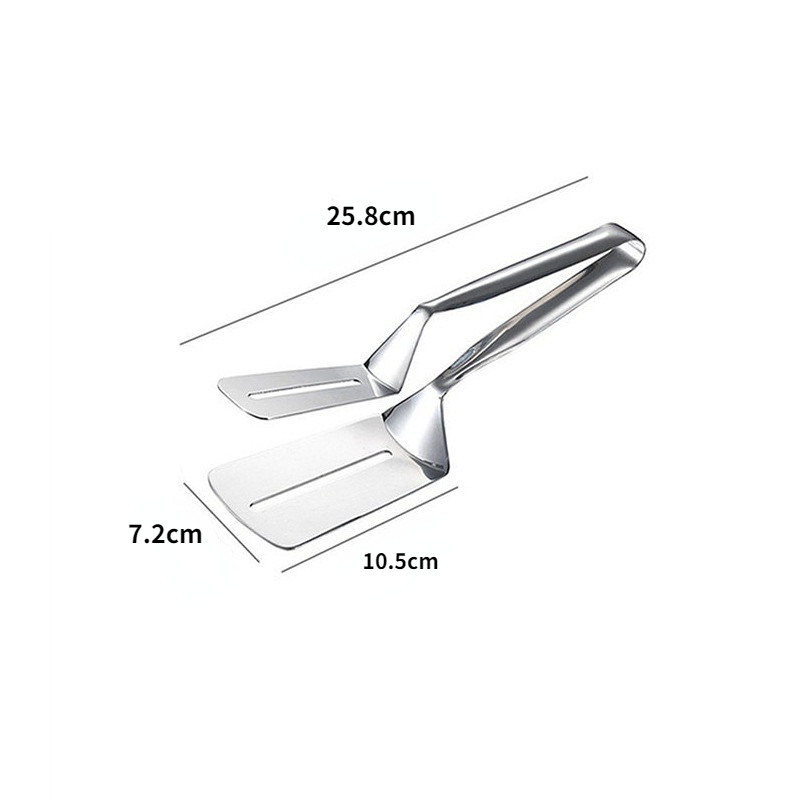 Rozsdamentes acél steak csíptető palacsinta grill spatula csipesz BBQ csipesz halsütés spatula csipesz kenyércsipesz Háztartási konyhai eszköz