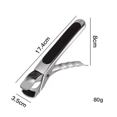 Rozsdamentes acél tálcsipesz csúszásmentes serpenyő megfogó csipesz melegítő tányér retriever fogó szilikon fogantyú konyhai eszköz kempingeszköz