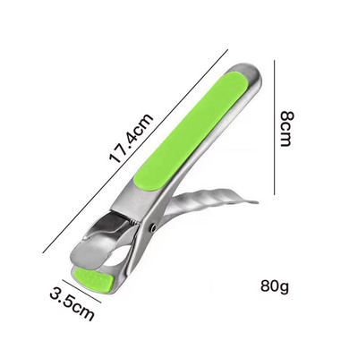 Rozsdamentes acél tálcsipesz csúszásmentes serpenyő megfogó csipesz melegítő tányér retriever fogó szilikon fogantyú konyhai eszköz kempingeszköz