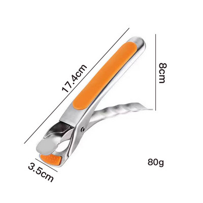 Rozsdamentes acél tálcsipesz csúszásmentes serpenyő megfogó csipesz melegítő tányér retriever fogó szilikon fogantyú konyhai eszköz kempingeszköz