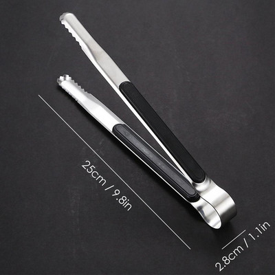 Rozsdamentes acél BBQ fogók Barbecue Grill Ételkapocs Jégfogó Hússaláta Pirítós Kenyérbilincs Konyhai Kiegészítők Eszközök