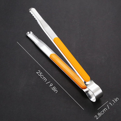 Rozsdamentes acél BBQ fogók Barbecue Grill Ételkapocs Jégfogó Hússaláta Pirítós Kenyérbilincs Konyhai Kiegészítők Eszközök