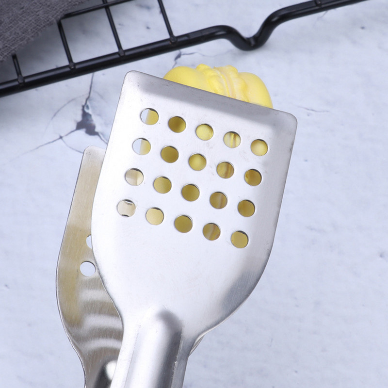 Nerūsējošā tērauda virtuves virtuves knaibles, karstumizturīgas, izdobtas bārbekjū pārtikas knaibles Maizes salāti Ledus kubiņu saspraudes virtuves piederumi