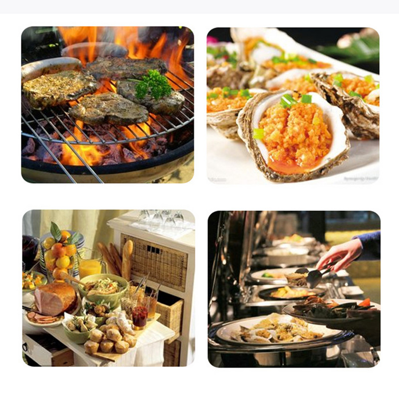 Nerūsējošā tērauda virtuves virtuves knaibles, karstumizturīgas, izdobtas bārbekjū pārtikas knaibles Maizes salāti Ledus kubiņu saspraudes virtuves piederumi