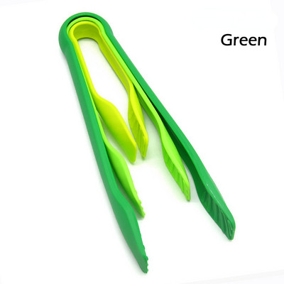 3 db/készlet Csúszásmentes ételfogó Élelmiszer minőségű műanyag kenyérfogó salátatálaló fogó Konyhai főzőcsipesz bilincs Grill szerszámok Kiegészítők