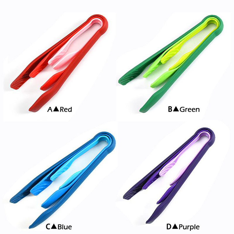 3 db/készlet Csúszásmentes ételfogó Élelmiszer minőségű műanyag kenyérfogó salátatálaló fogó Konyhai főzőcsipesz bilincs Grill szerszámok Kiegészítők