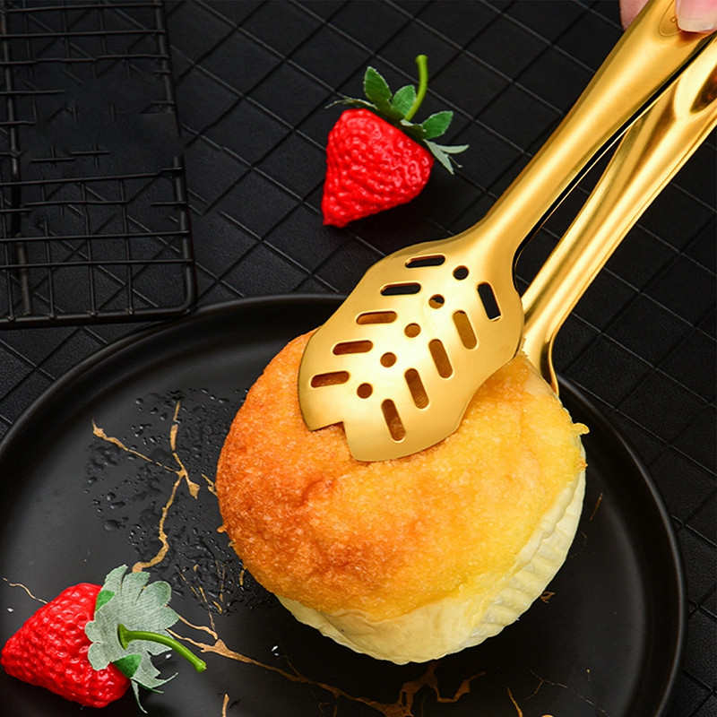 Konyhai fogók Konyhai edények Grill Ételcsipesz Konyhai főfogó rozsdamentes acél Hordozható piknikhez grillezéshez