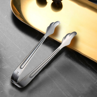 2 db 304 rozsdamentes acél rövid ételkapocs kockacukorcsipesz Gyermek ételcsipesz jégkockacsipesz konyhai eszköz