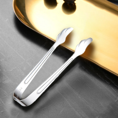 2 db 304 rozsdamentes acél rövid ételkapocs kockacukorcsipesz Gyermek ételcsipesz jégkockacsipesz konyhai eszköz