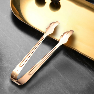 2 db 304 rozsdamentes acél rövid ételkapocs kockacukorcsipesz Gyermek ételcsipesz jégkockacsipesz konyhai eszköz