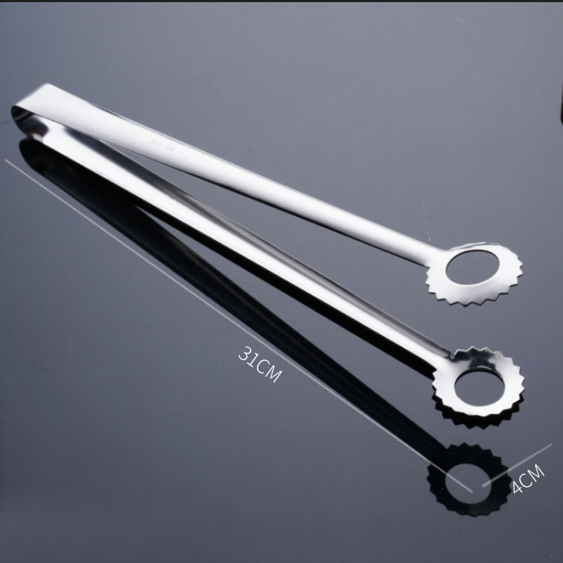 Rozsdamentes acél grillfogó hússaláta steak ételtálaló csipesz BBQ tapadásmentes főzőfogó Konyhai kiegészítők