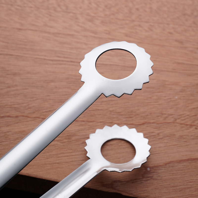 Rozsdamentes acél grillfogó hússaláta steak ételtálaló csipesz BBQ tapadásmentes főzőfogó Konyhai kiegészítők