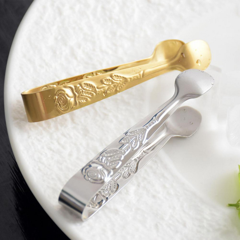 Ételkapcsok Barbecue Clip Kenyér BBQ Clip porálló Easy Grip Rozsdamentes acél kenyérsütés Ételadagoló fogók konyhába