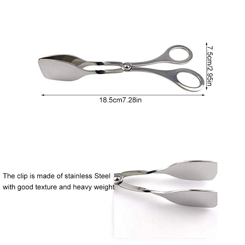 TEENRA nerūsējošā tērauda BBQ knaibles Barbekjū grila piederumi Izmanto salātu pasniegšanai Ēdināšana Ēdienu gatavošana Dārzeņu gaļas pārtikas klips