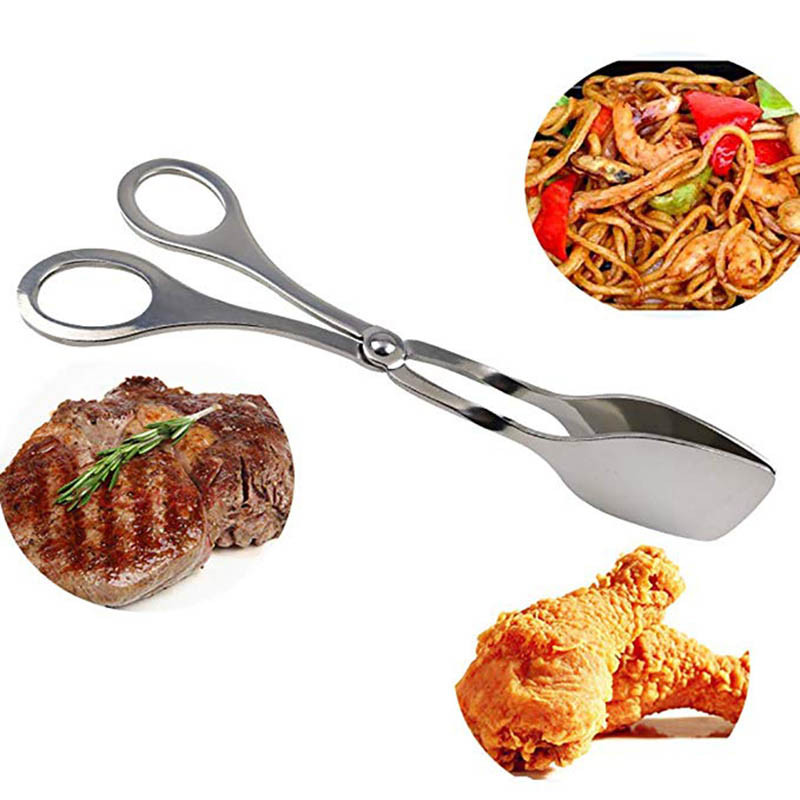 TEENRA nerūsējošā tērauda BBQ knaibles Barbekjū grila piederumi Izmanto salātu pasniegšanai Ēdināšana Ēdienu gatavošana Dārzeņu gaļas pārtikas klips