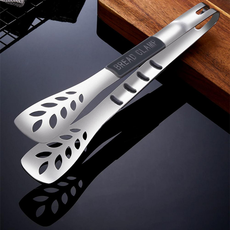 Grillfogó tapadásmentes konyhai edények svédasztalos főzőkapcsok üreges BPA-mentes forrázásgátló, rozsdamentes acél kenyérbilincs konyhai eszköz