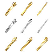 Steak csipeszek Főzőfogók Kétoldalas kapcsok Rozsdamentes acél ételek Lapozható csipeszek Desszert csipeszek grillezéshez pizza kenyérhez