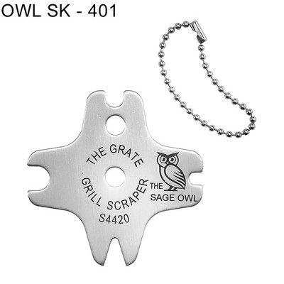 Hordozható fém grillsütők rostélytisztító tisztító grillkaparó súrolószerszám