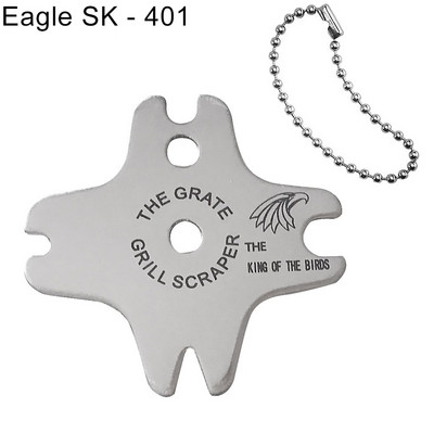 Hordozható fém grillsütők rostélytisztító tisztító grillkaparó súrolószerszám