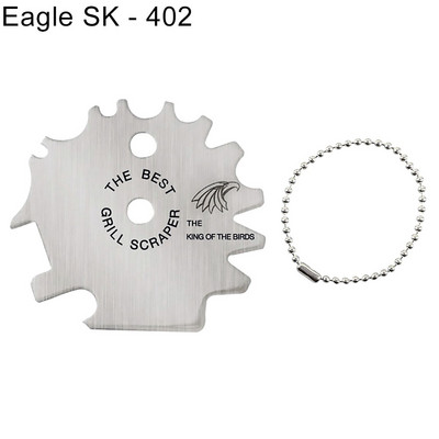 Hordozható fém grillsütők rostélytisztító tisztító grillkaparó súrolószerszám