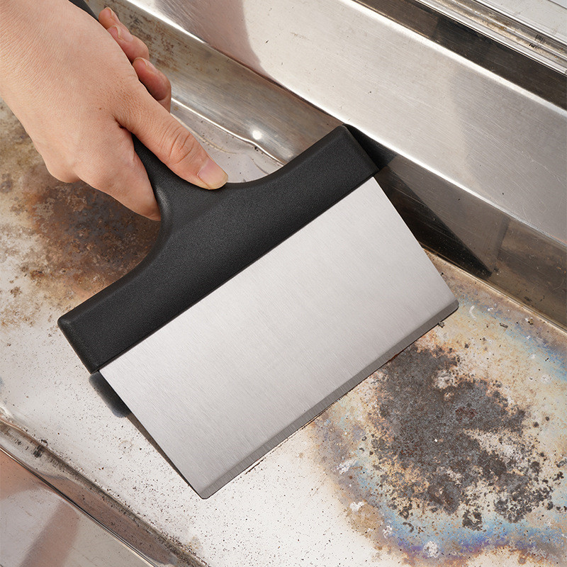 Rozsdamentes acél ételkaparó grill grill rács tisztító készlet kombinált csiszoló zsír súroló grilltisztító eszköz