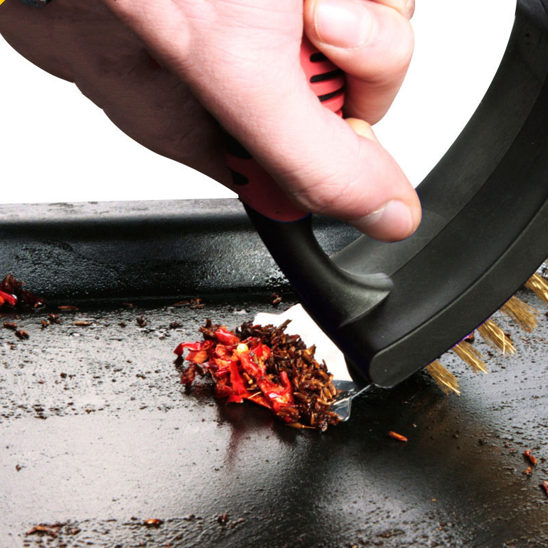 Háromszoros grillkefe és kaparó A legjobb grilltisztító Tökéletes eszközök minden grilltípushoz, beleértve a Weber ideális grilltartozékokat