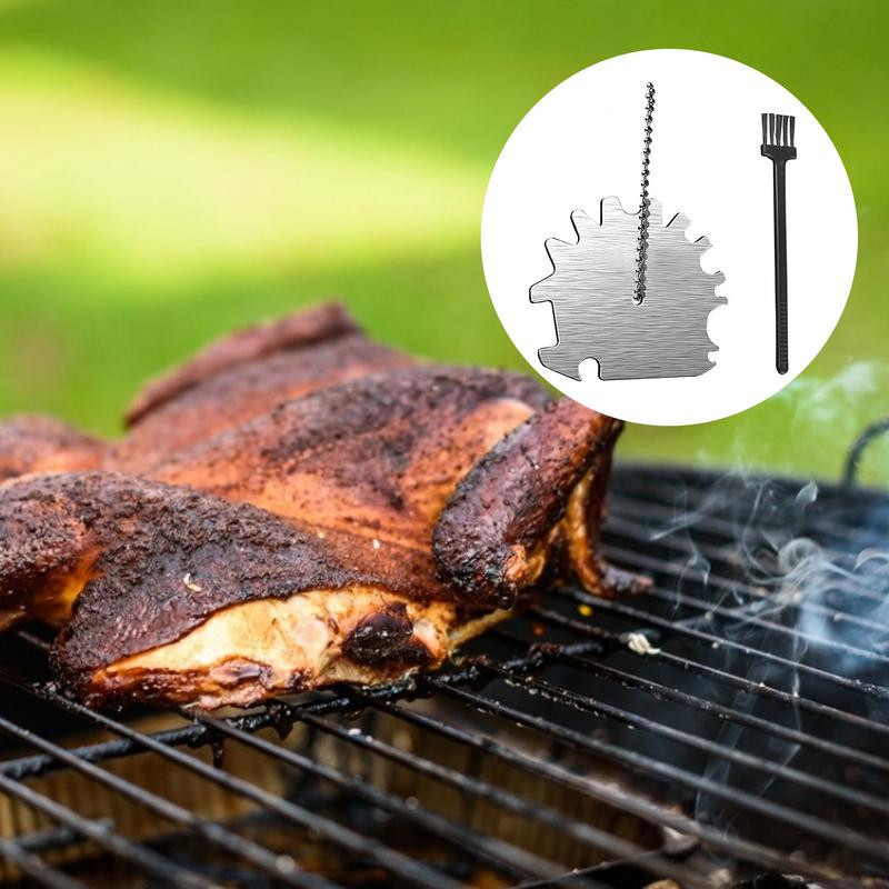 Barbecue Grill Grill kefe tisztító eszköz Cink ötvözet sörtementes tapadásmentes tisztítókefék Grill tartozékok minden grilltípushoz