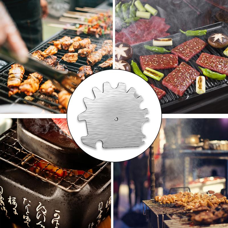 Barbecue Grill Grill kefe tisztító eszköz Cink ötvözet sörtementes tapadásmentes tisztítókefék Grill tartozékok minden grilltípushoz