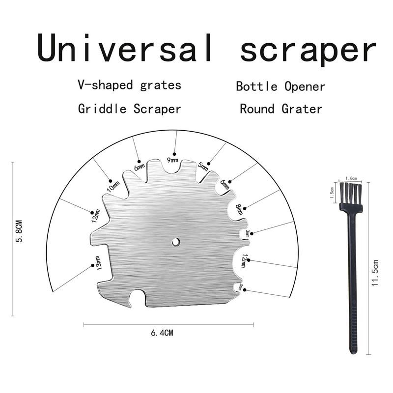 Barbecue Grill Grill kefe tisztító eszköz Cink ötvözet sörtementes tapadásmentes tisztítókefék Grill tartozékok minden grilltípushoz