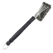 Hatékony grill-tartozékok Rozsdaálló grilltisztító kefe akasztóhurokkal, korrózióálló, tartós