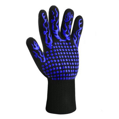 Szilikon mikrohullámú grill kesztyű grilltartozék magas hőmérséklet 1472 Fahrenheit fokig forrázásgátló grill grill kesztyű 1db