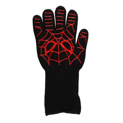 Szilikon mikrohullámú grill kesztyű grilltartozék magas hőmérséklet 1472 Fahrenheit fokig forrázásgátló grill grill kesztyű 1db