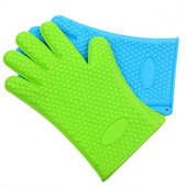 ZKNOC csúszásmentes hőálló szilikon kesztyű szilikon sütőkesztyű BBQ grill hőálló kesztyű sütőkesztyű konyhai eszköz