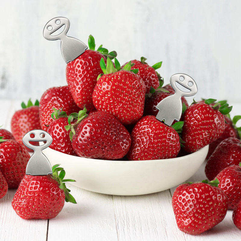 Kukurūzas dakšu iesmi Nerūsējošā tērauda kukurūzas turētāji BBQ nūju komplekts Kukurūzas vālītes iesmi Portatīvie augļu dakšiņas āra grila rīks