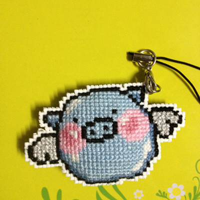 Siuvinėjimo kryželiu rinkiniai Suskaičiuoti Siuvinėjimo kryželiu rinkiniai Rankdarbių rinkinių siūlai Craft Stich Key Telefono priedai Plastikinė drobė