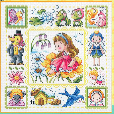 SO-3219 DIY kézműves varrás keresztszemes csomag pamutszövet kézimunka hímző kézműves számláló keresztszemes készlet