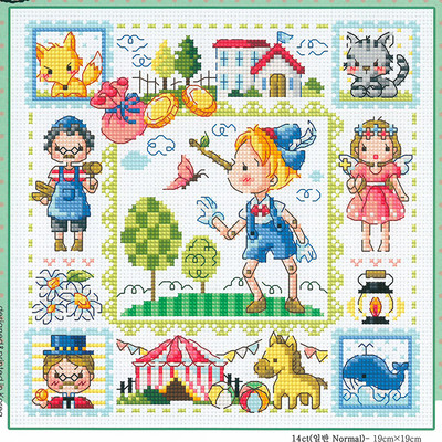 SO-3219 DIY kézműves varrás keresztszemes csomag pamutszövet kézimunka hímző kézműves számláló keresztszemes készlet