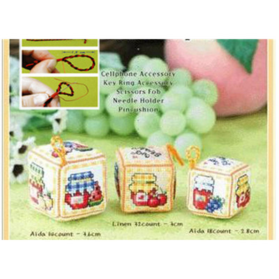 P82 Keresztszemes készletek Keresztszemes hímzőkészletek Kézimunka készletek cérnák Tű Tűpárna Biscornu Számolt keresztszemes hímzés