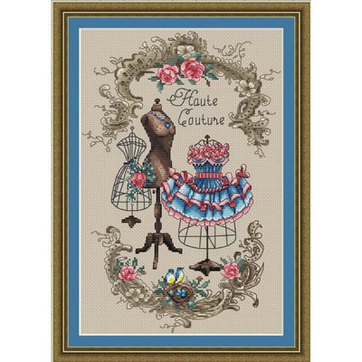 ZZ1595 barkácsolt házilagos keresztszemes szett Csomagok Számlált keresztszemes készletek Új minta NEM NYOMTATOTT Keresztszemes festőkészlet