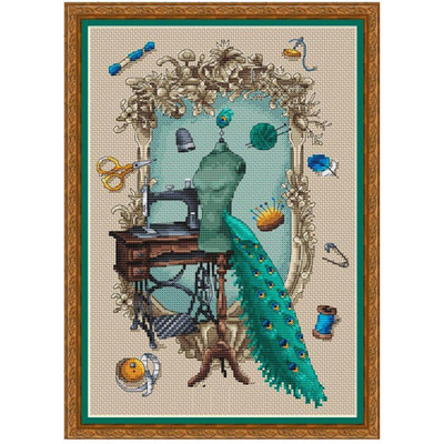 ZZ1595 barkácsolt házilagos keresztszemes szett Csomagok Számlált keresztszemes készletek Új minta NEM NYOMTATOTT Keresztszemes festőkészlet