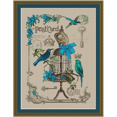 ZZ1595 barkácsolt házilagos keresztszemes szett Csomagok Számlált keresztszemes készletek Új minta NEM NYOMTATOTT Keresztszemes festőkészlet