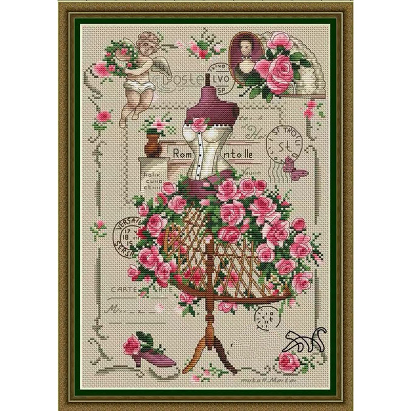 ZZ1790 barkácsolt otthoni keresztszemes szett Csomagok Számlált keresztszemes készletek Új minta NEM NYOMTATOTT Keresztszemes festőkészlet