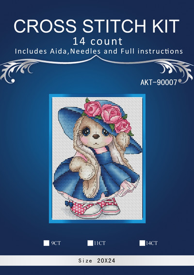 Meitenīgi ceļojumu raksti Skaitīts krustdūriens 14CT 14CT 18CT 25ct 28ct DIY krustdūrienu komplekti Izšūšanas rokdarbu komplekti