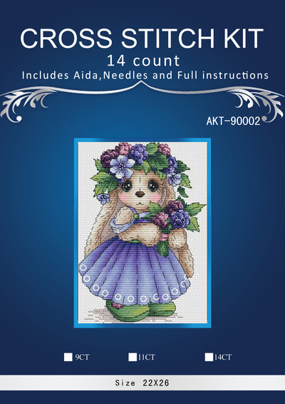 Meitenīgi ceļojumu raksti Skaitīts krustdūriens 14CT 14CT 18CT 25ct 28ct DIY krustdūrienu komplekti Izšūšanas rokdarbu komplekti