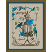 ZZ1598 barkácsolt otthoni keresztszemes szett Csomagok Számlált keresztszemes készletek Új minta NEM NYOMTATOTT Keresztszemes festőkészlet