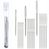 15/9 DB nagy szemű, tompa varrótűk, keresztszemes kötőtűk, kézzel készített bőr hímzőcérna varrótűk