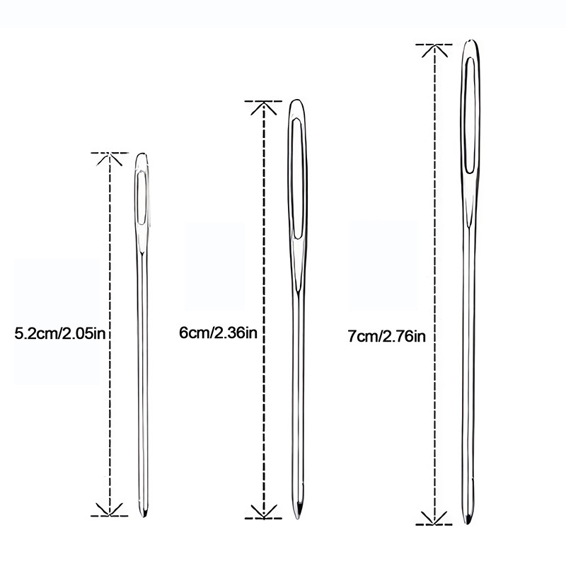 15/9 DB nagy szemű, tompa varrótűk, keresztszemes kötőtűk, kézzel készített bőr hímzőcérna varrótűk