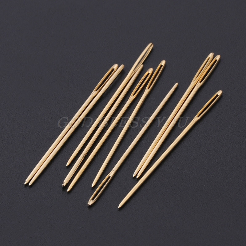 10 db arany hímző szövet keresztszemes ruha tűk 22# 24# 26# 28# varrási kiegészítők Drop Shipping