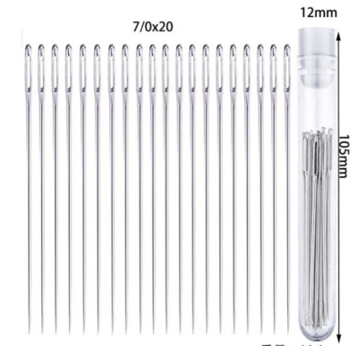 Barkácsolás kézműves eszközök Nagy szemű tűk rozsdamentes acél hímzés keresztszemes kötés fonal varró kézi horgolótű készlet