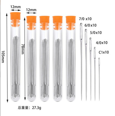 Barkácsolás kézműves eszközök Nagy szemű tűk rozsdamentes acél hímzés keresztszemes kötés fonal varró kézi horgolótű készlet